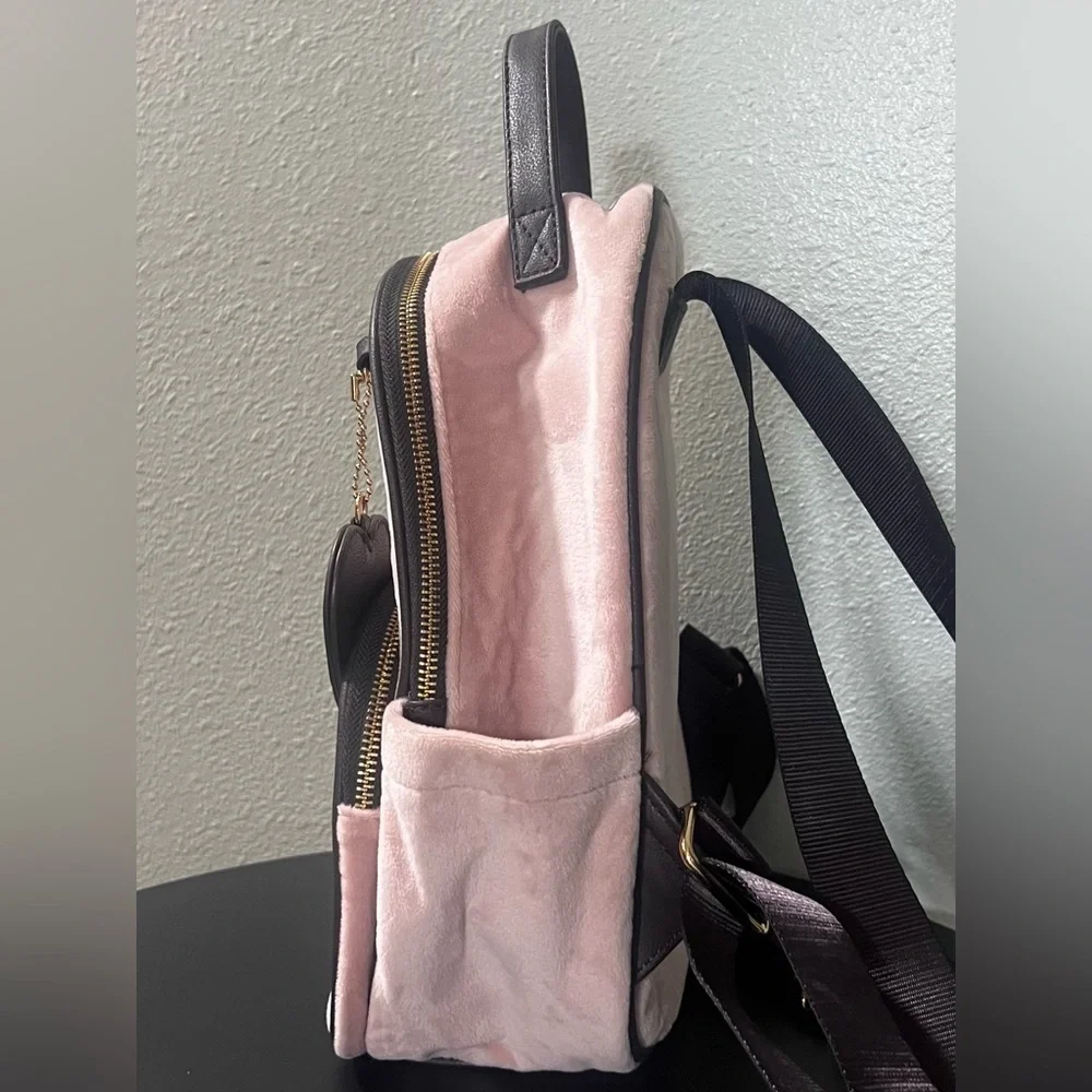 NEW Juicy Couture POWDER BLUSH HERITAGE BACKPACK Mini Bag Purse with Heart Charm
